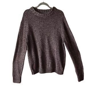 St.Johns Bay Preppy Brown Crewneck Wool Blend Sweater. Sz. L